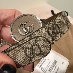 Gucci Supreme Monogram GG Leather Belt Size 75